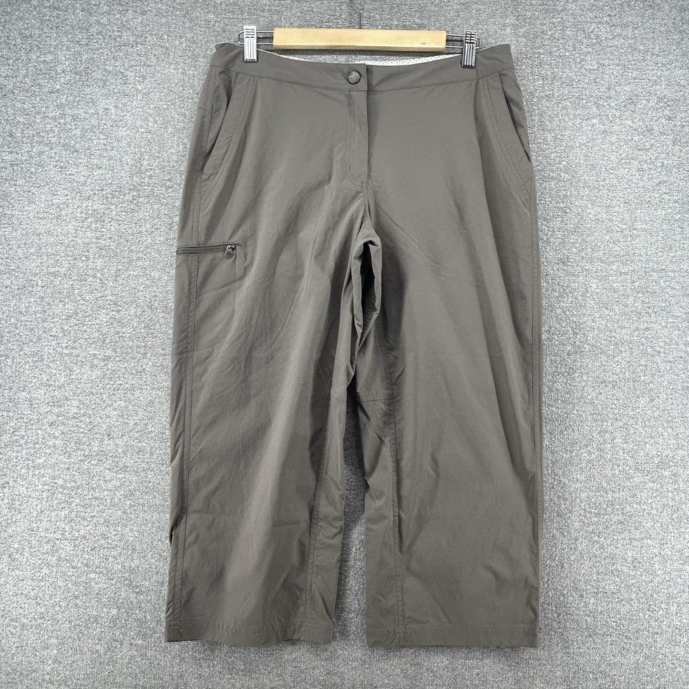 LL Bean Capri Hiking Pants Women Size 12 Reg Brown Outdoor